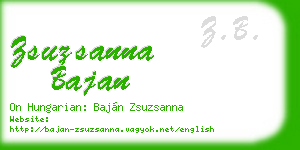 zsuzsanna bajan business card