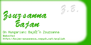 zsuzsanna bajan business card